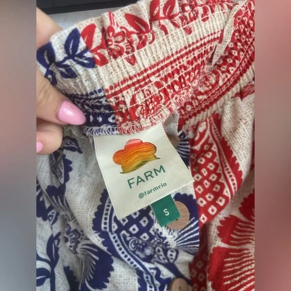 Farm Rio Mixed Pineapple Garden Mini Dress Small - Picture 6 of 16